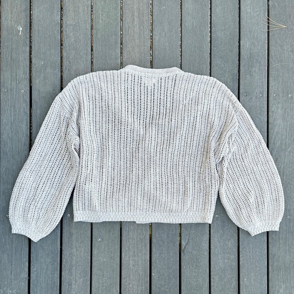 Fat Face Anna Tan Open Stitch Cardigan NWOT - Picture 4 of 5